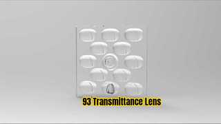 ROHS 50mm স্কয়ার LED লেন্স 93% ট্রান্সমিট্যান্স