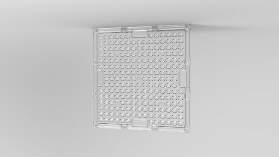 অপটিক্যাল গ্রেড পিসি এলইডি অ্যারে লেন্স 92% ট্রান্সমিট্যান্স, ইমপ্যাক্ট-প্রতিরোধী এবং বহিরঙ্গন আলো জন্য অ্যান্টি-ইউভি